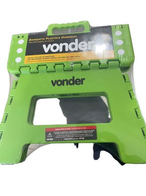 Banqueta Plástica Dobrável 220MM Verde VONDER