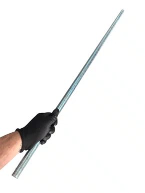 Barra Roscada 7/8" UNC 9 1m Zincada Aço Rosca Polegada