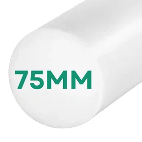 Barra Tarugo de Tecnyl Nylon 6.6 75mm 1m