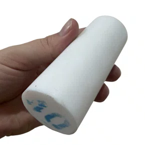 Barra Tarugo de Teflon PTFE Puro 40X100mm Alta Temperatura