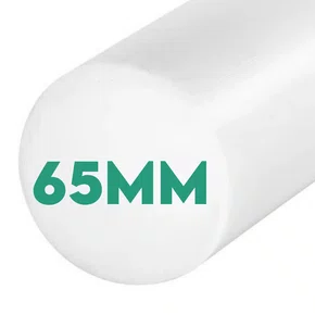 Barra Tarugo de Teflon PTFE Puro 65X300mm