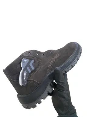 Botina Nobuck Marrom com Cadarço e Bico 44 CRIVAL - PAR