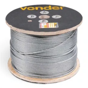 Cabo Aco Af 1/8-3,2 6X7 Galvanizado Vonder -Vendido em Metro
