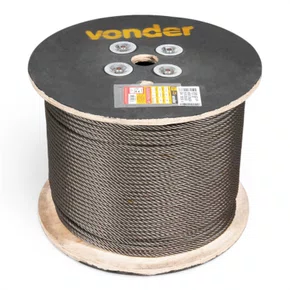 Cabo Aco Af 5/16-7,94 6X19s Polido Vonder - Vendido em Metro