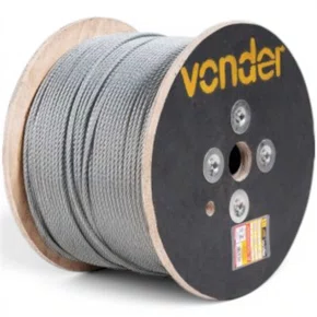 Cabo Aco Af Plastificado 3/32 6X7 2,4Mm Vonder - Vendido em Metro