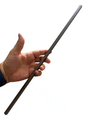 Chaveta Quadrada B 10X10x500mm Barra Aço SAE 1045 Trefilada