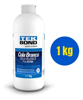 Cola Branca PVA Extra 1kg Madeira TEKBOND
