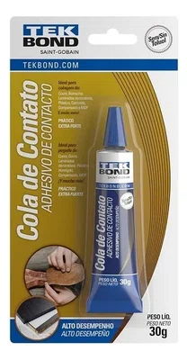 Cola de Contato Sapateiro TEKBOND 30g Sapatos Tênis Carpetes