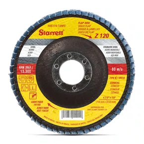 Disco Flap 4.1/2" GR-120 B Zirconado STARRET - 1 peça