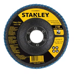 Disco Flap 4.1/2" GR-80 Zirconado STANLEY - 1 peça