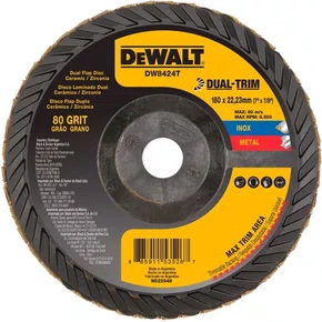 Disco Flap 7" GR-80 Dual-Trim DW8424T DEWALT - 1 peça