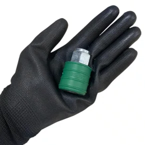 Engate Rapido Femea Verde 1/4X1/4 Rolete Nylon