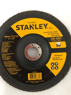 Disco de Lixa Flap 7 X 7/8 G-80 Angular STANLEY