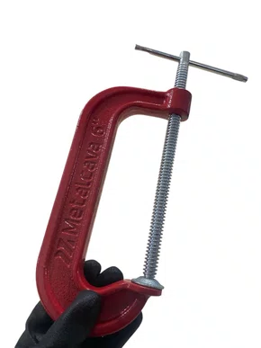 Grampo Sargento Fixação Tipo C 6" METALCAVA - C6