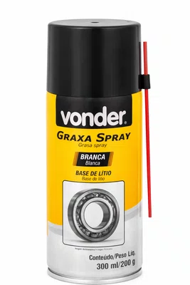Graxa Spray Branca 300ml/200g VONDER