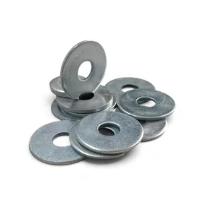 Kit 100 Arruelas Lisas 7/8 Zincadas