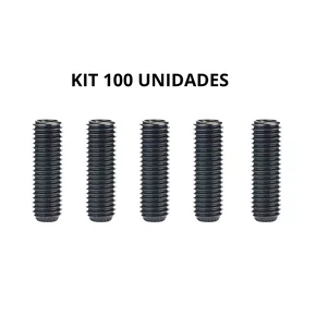 Kit 100 Parafusos Allen Sem Cabeça 8x10mm A Liga