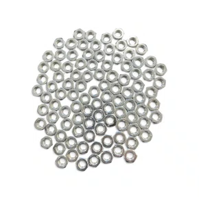 Kit 100 Porca Sextavada  5X0,8Mm Ma Zb