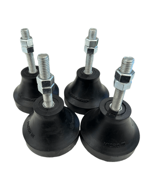 4 peças Amortecedor MICRO III 3/8 Total 400kg VIBRA-STOP