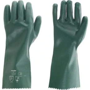 Luva Pvc Lisa C/ Forro 36Cm Verde Vonder