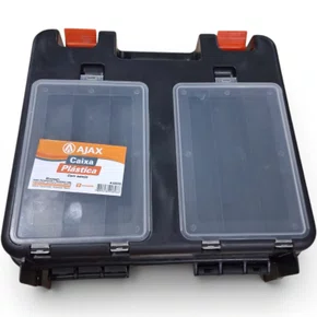 Maleta Com Estojo - Caixa Plástica Preta Ajax