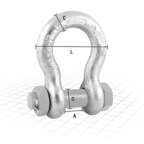 Manilha Curva 1/2  C/Porca E Cupilha Vonder Plus 2Ton
