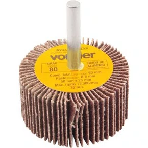 Mini Roda Lixa C/ Haste 50 X 25Mm Gr 80 Vonder