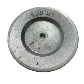 Polia de Alumínio 100 A1 4" Perfil A 1 Canal - 100A1