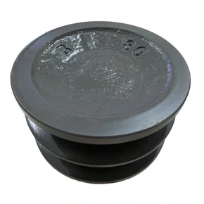 Polia Ferro Fundido 80mm B2 2 Canais Perfil B 3.1/8" 80B2