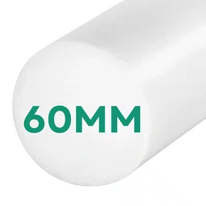 Barra Redonda Tarugo de Poliacetal 60x1000mm