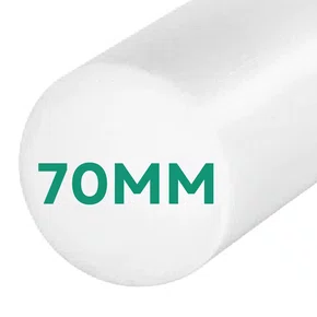 Barra Redonda Tarugo de  Poliacetal  70x1000mm