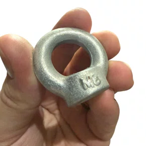 Porca Olhal Fêmea M8X1,25mm Zincado DIN 582 Suspensão