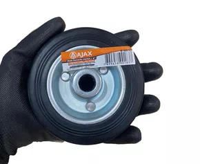 Roda Borracha 412 100mm 60KG com Rolamento AJAX