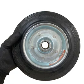 Roda Borracha 412 100mm 60KG com Rolamento AJAX