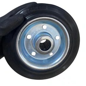 Roda Borracha 6" 152mm 130kg VONDER para Carrinho