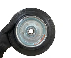 Roda Borracha 8" 203mm 150kg AJAX para Carrinho