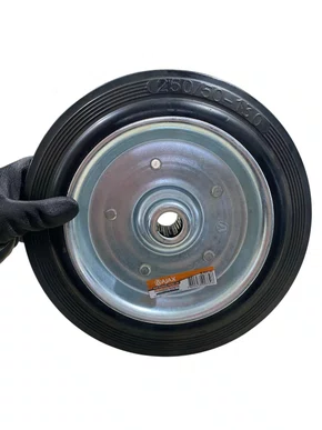 Roda Borracha Preta 10" 180kg AJAX A097102