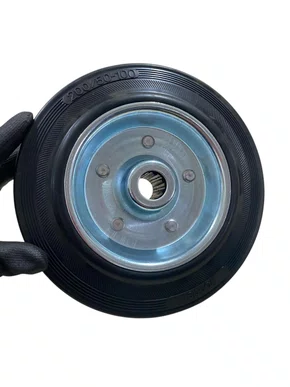 Roda Borracha Preta 8 polegadas Leve 200mm VONDER