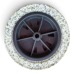 Roda Force Carrinho Pneu Maciço 3.25x8x1 26mm Branco