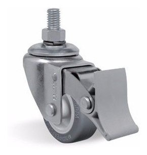 Rodízio Giratório Espiga 210 BP  Com Freio 45KG COLSON