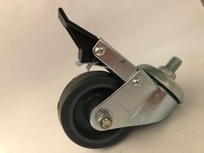 Rodízio Giratório Espiga 312 BP Com Freio 60KG COLSON