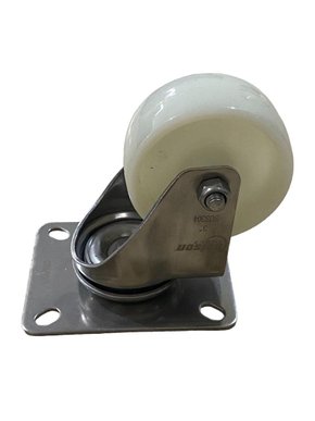 Rodízio Giratório Placa 312 Nylon Inox COLSON