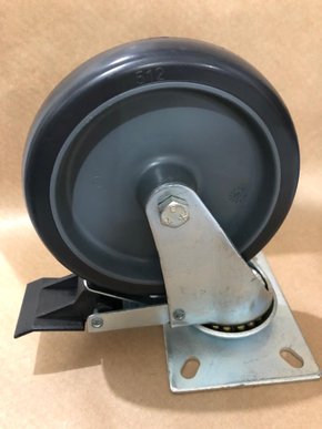 Rodízio Giratório Placa 512 BP Com Freio 75KG COLSON