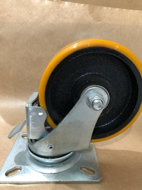 Rodízio Giratório Placa 514 Com Freio PFE 300KG COLSON