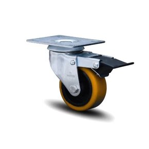 Rodízio Giratório Placa 52 Com Freio GMK PFE 600KG COLSON