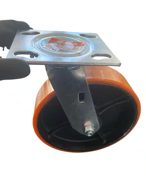 Rodizio Giratorio Placa 82 Gs Pu AJAX 400Kg - 1 peça