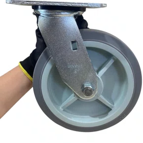 Rodízio Giratório Placa 82 TPR.E 130X140mm 300Kg COLSON