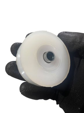 Roldana 60MM Nylon Canal V com Bucha Ferro Sul