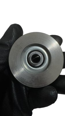 Roldana 60X22MM Ferro Maciça Cano 1/2 com Bucha Ferro Sul