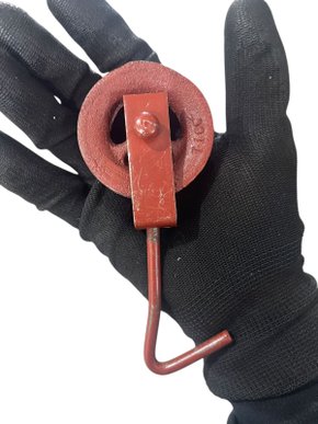 Roldana para Cabo 6cm Metal com Gancho 20kg TENACE - 1 pç